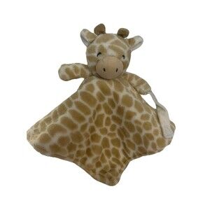 Carters Plush Giraffe Print Lovey Baby Security Blanket Pacifier Clip 14"